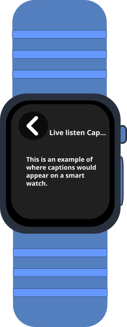 Smart watch apps may live-translate voice into text.